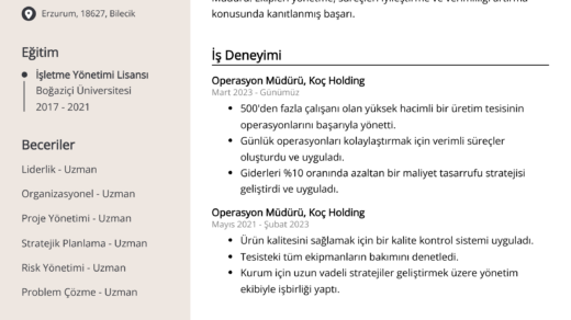 Operasyon Müdürü Tecrübesi İçin Kanıtlanmış Kriterler [2026] - Kapak Görseli